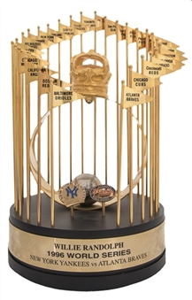 1996 New York Yankees World Series Champions Trophy Presented to Willie Randolph (Randolph LOA)